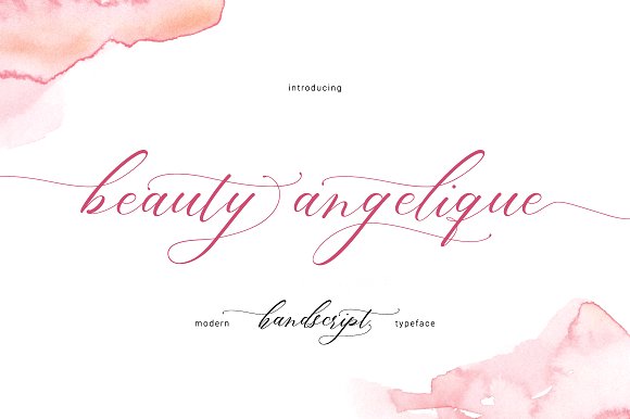 Beauty Angelique Font Poster 1
