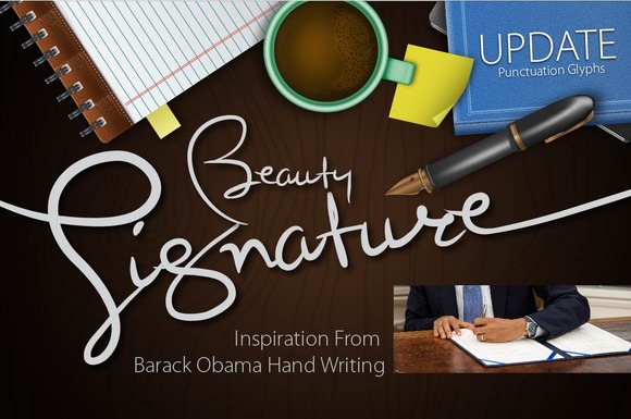 Beauty Signature Font Poster 1