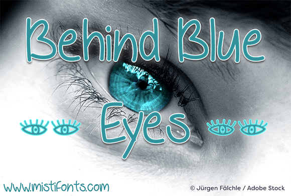 Behind Blue Eyes Font Poster 1