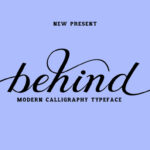 Behind Script Font Poster 1