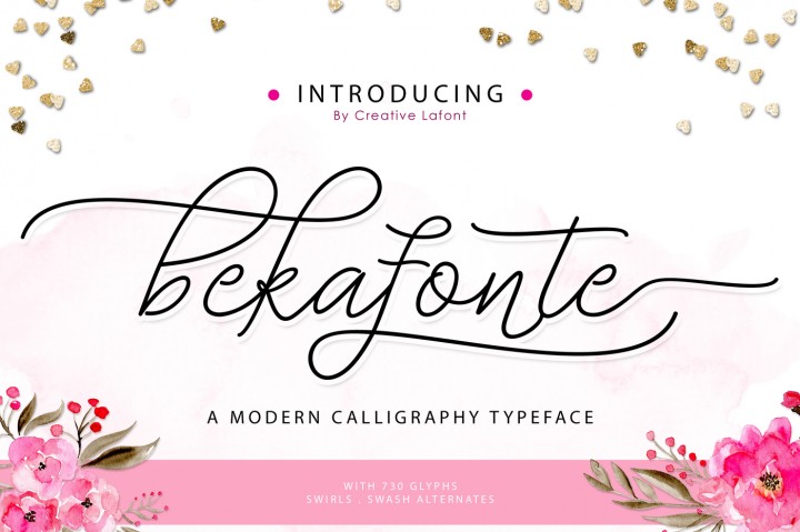 Bekafonte Font Poster 1