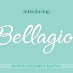 Bellagio Font Poster 1