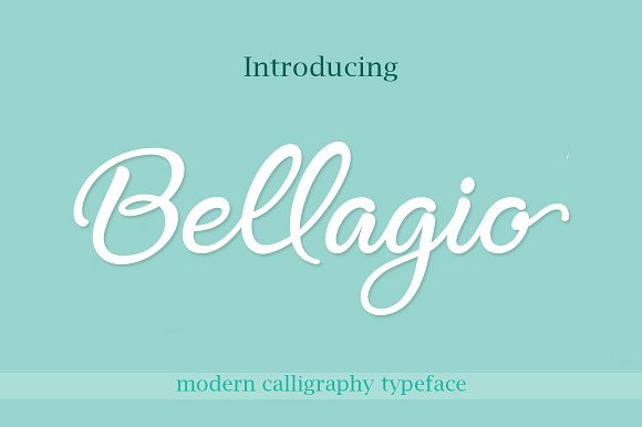 Bellagio Font Poster 1