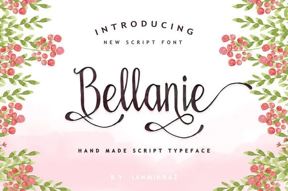 Bellanie Font Bellanie Font Poster 1