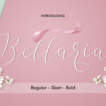 Bellaria Script Font Poster 1