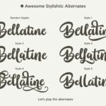 Bellatine Font Poster 3