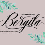 Bergita Font Poster 1