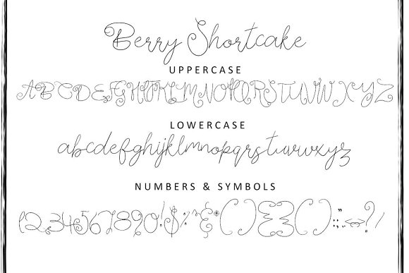 Berry Shortcake Font Poster 1
