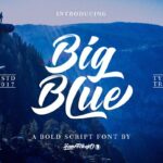Big Blue Font Poster 1