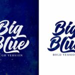 Big Blue Font Poster 2