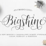 Bigshine Font Poster 1