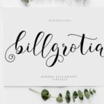 Billgrotia Script Font Poster 1