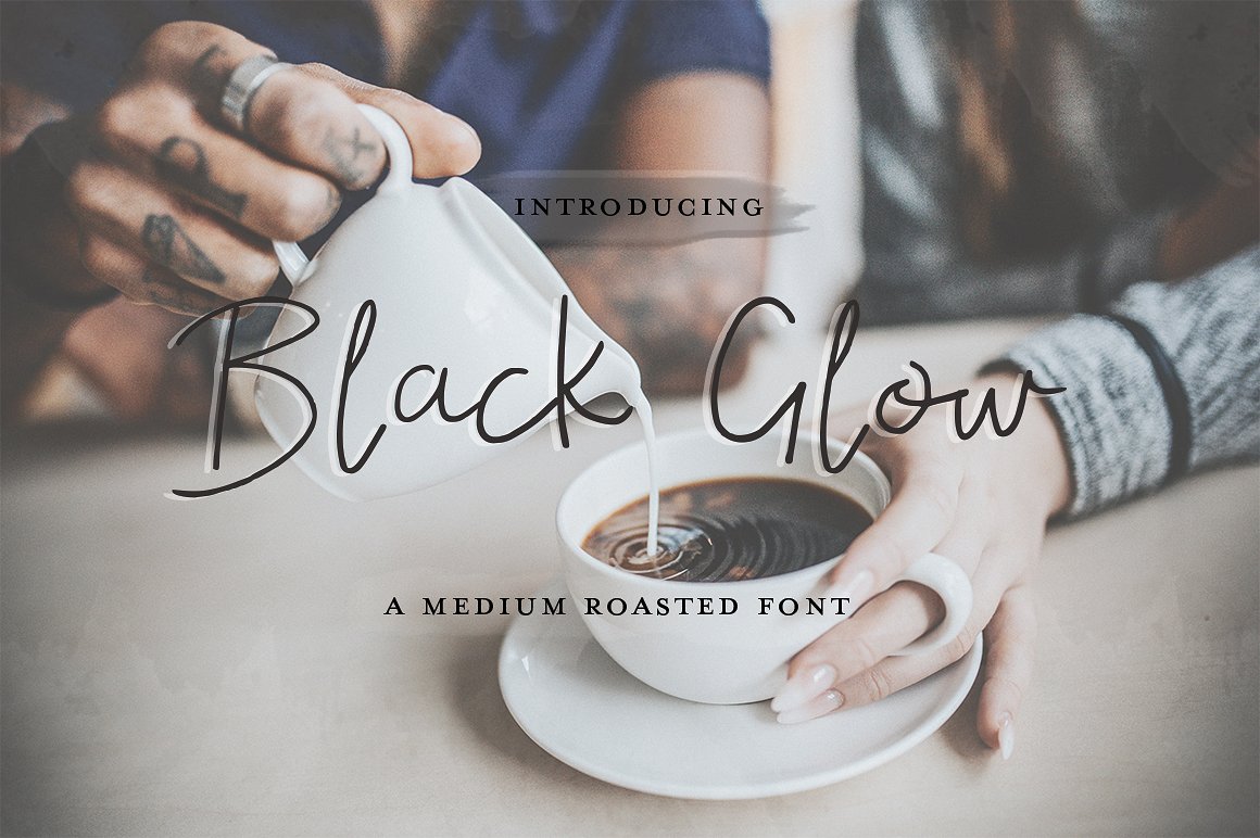 Black Glow Font