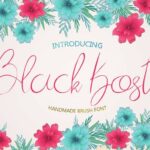 Black Kost Font Poster 1