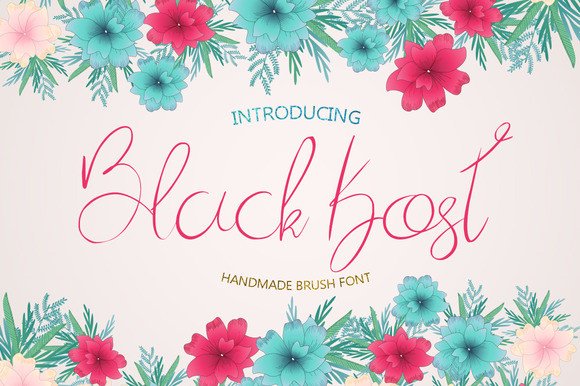 Black Kost Font Poster 1