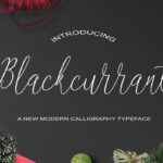 Blackcurrant Font Poster 1