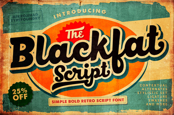 Blackfat Script Font Poster 1