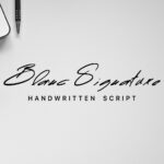 Blanc Font Poster 1