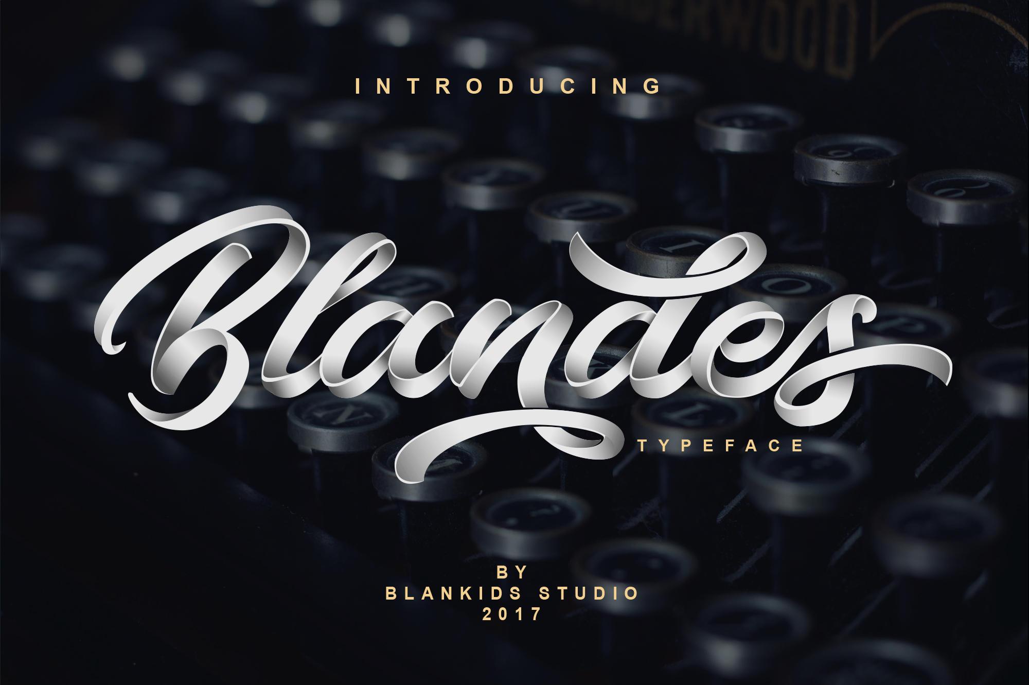 Blandes Font Poster 1