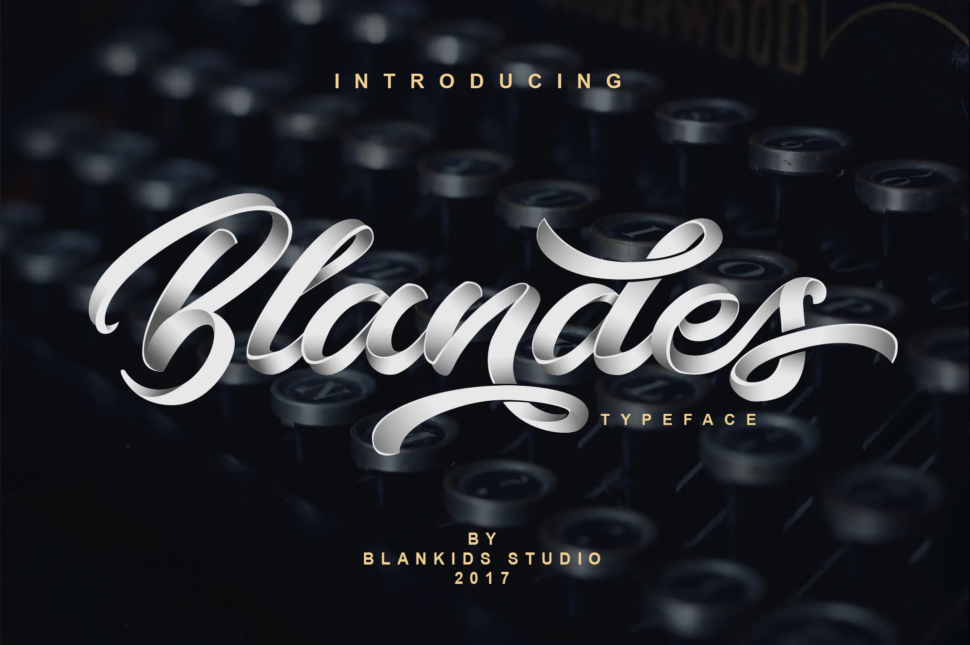 Blandes Font Blandes Font Poster 1