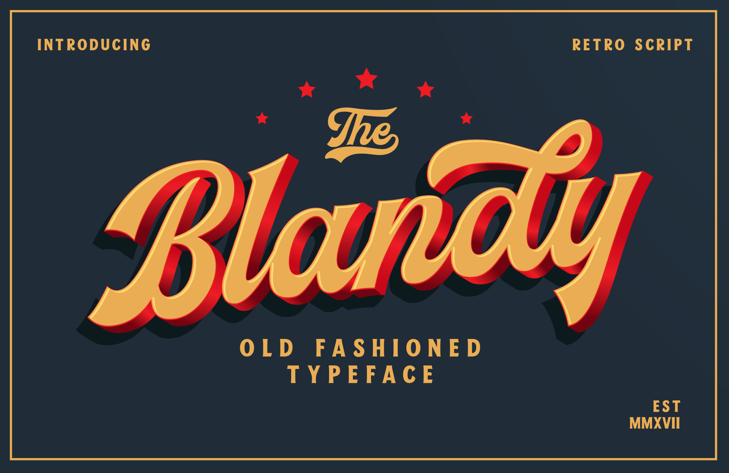 Blandy Font Poster 1