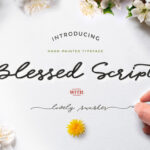 Blessed Script Font Poster 1