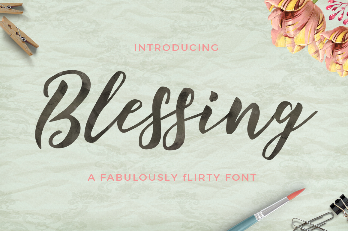 Blessing Font Poster 1