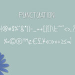 Blue Daisy Font Poster 3