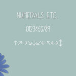 Blue Daisy Font Poster 5