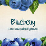 Blueberry Font Poster 1