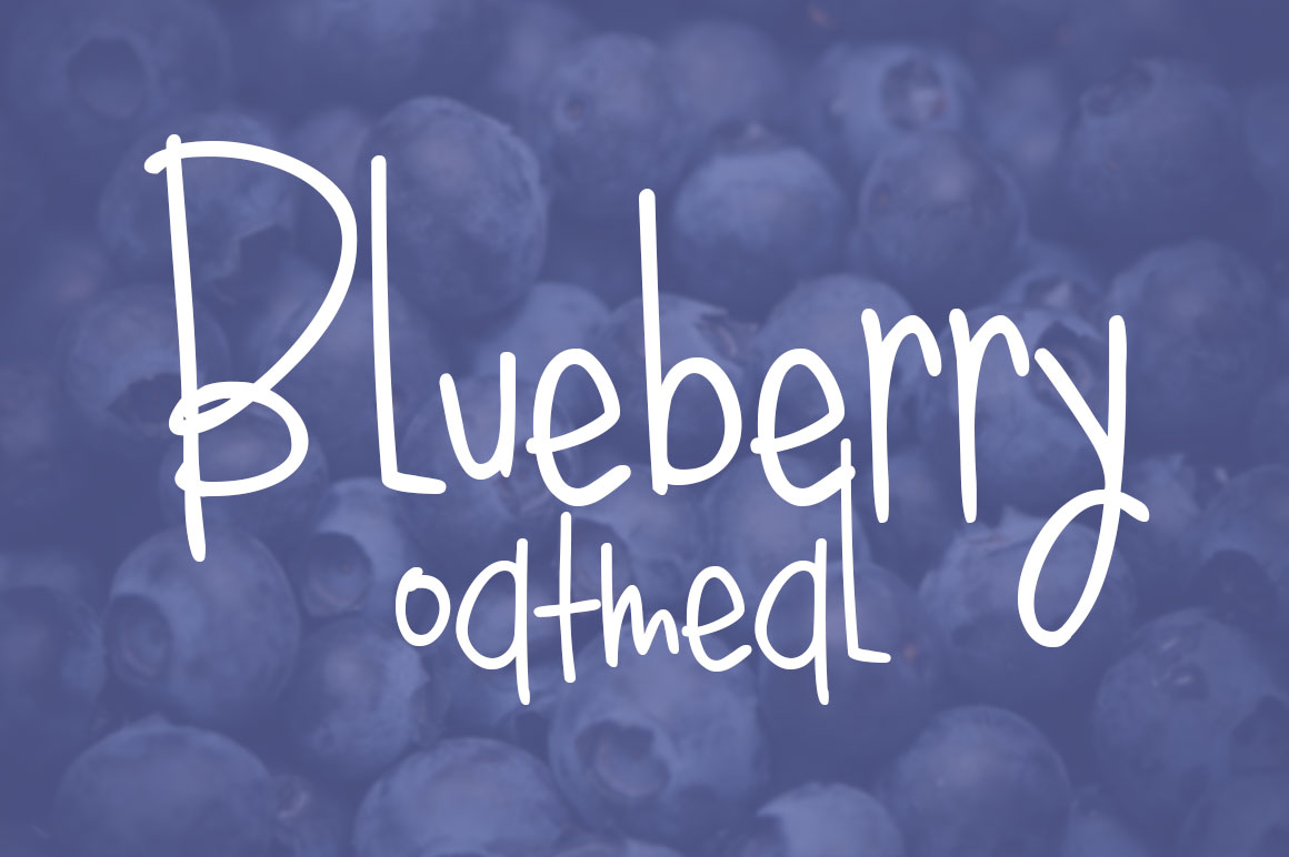 Blueberry Oatmeal Regular Font