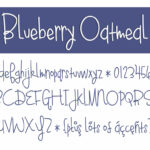 Blueberry Oatmeal Regular Font Poster 2