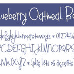 Bluebery Oatmeal Bold Font Poster 2