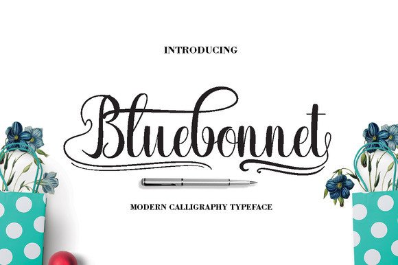 Bluebonnet Font Poster 1