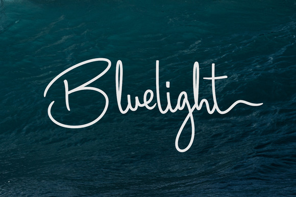 Bluelight Font Poster 1