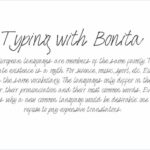 Bonita Font Poster 6