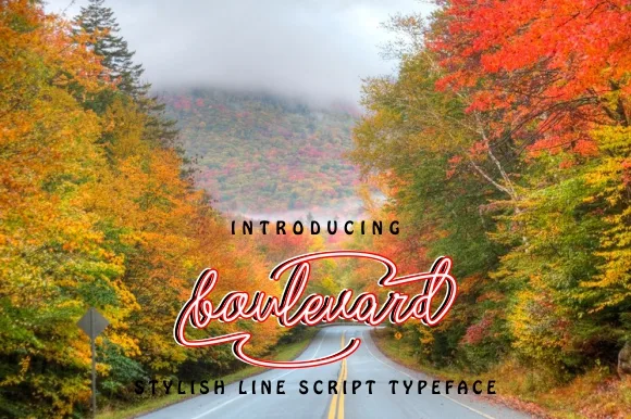 Boulevard Font Boulevard Font Poster 1