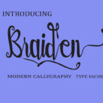 Braiden Font Poster 1