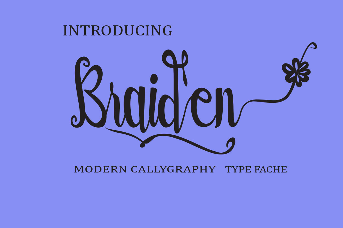 Braiden Font Poster 1