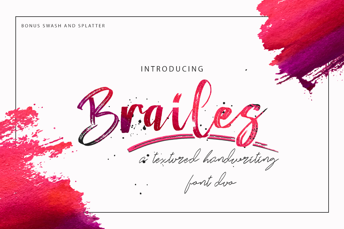 Brailes Font Poster 1