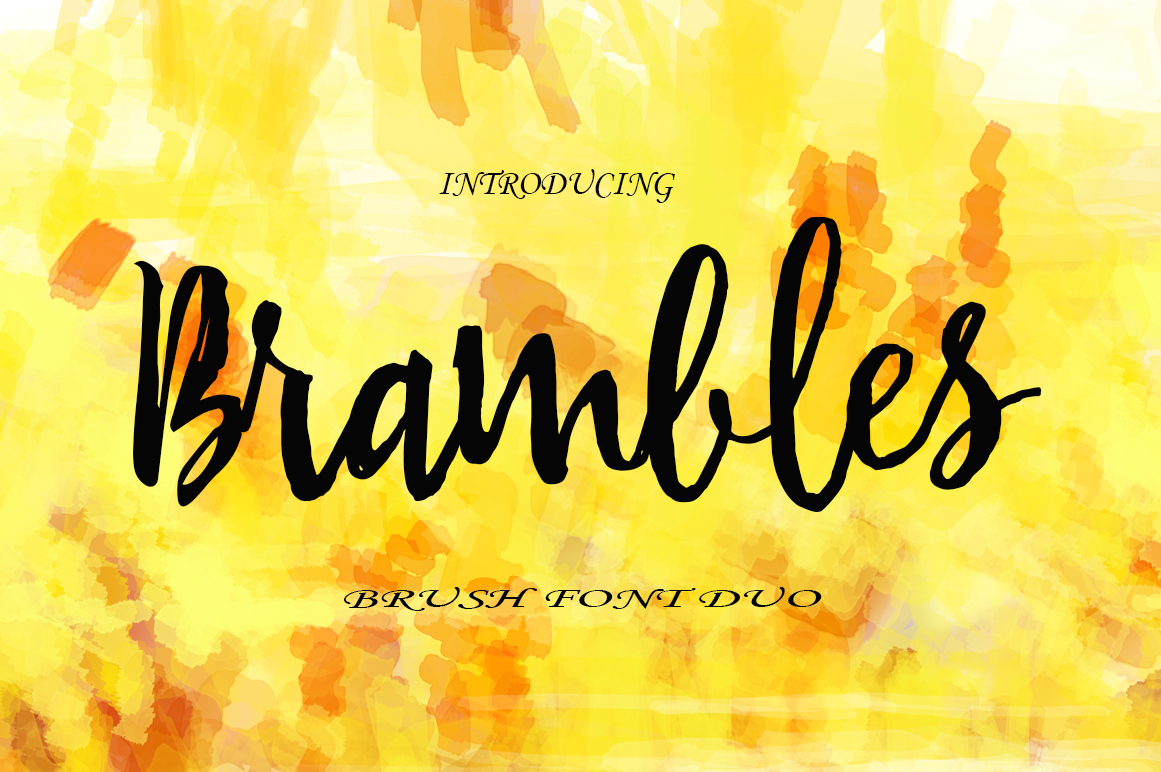 Brambles Font Poster 1