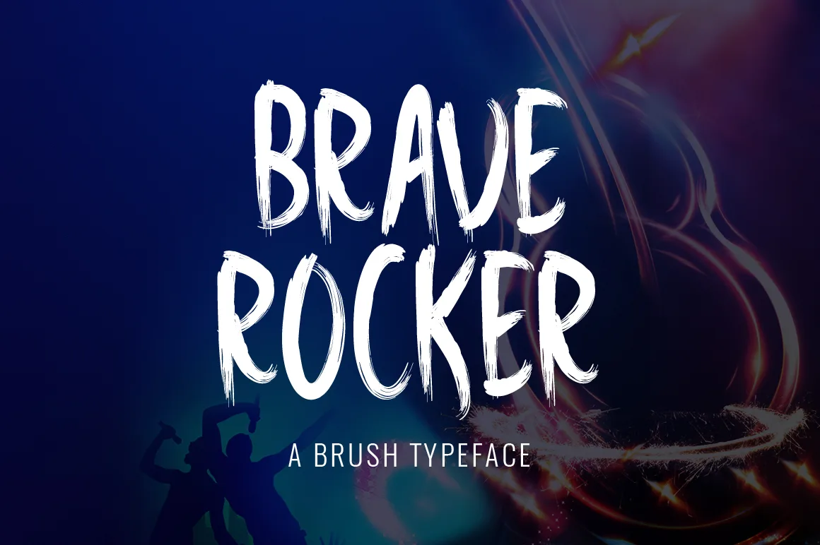 Brave Rocker Font Brave Rocker Font Poster 1