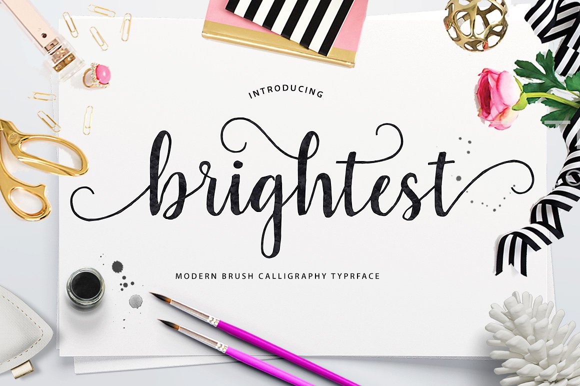 Brightest Font Poster 1