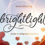 Brightlight Font Poster 1