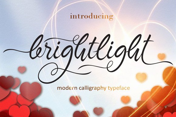 Brightlight Font Poster 1