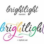 Brightlight Font Poster 2