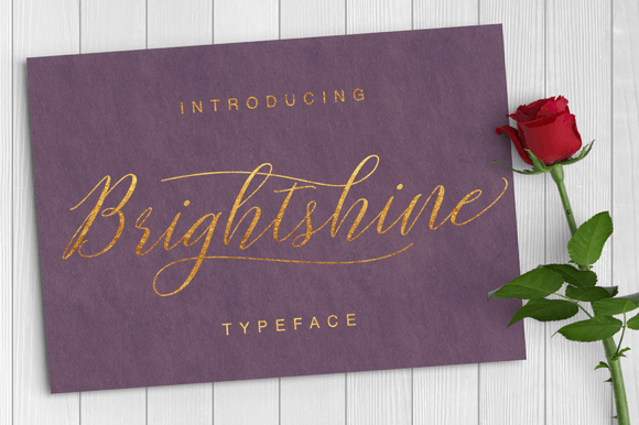 Brightshine Font Brightshine Font Poster 1
