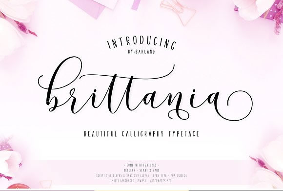 Brittania Font Poster 1