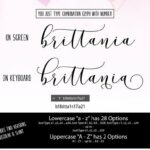 Brittania Font Poster 2