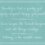 Brooklyn Girl Font Poster 5